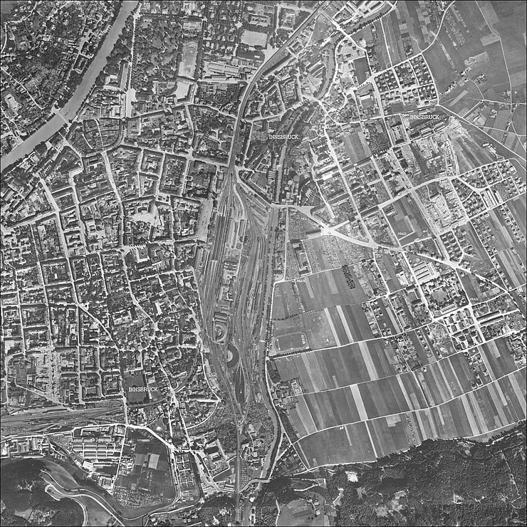 Orthofoto Innsbruck 1940