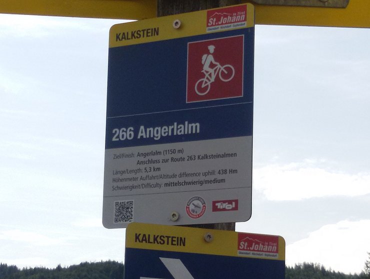 Mountainbike-Beschilderung