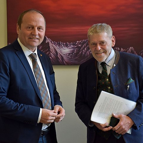 LHStv Josef Geisler und Landesjägermeister Anton Larcher