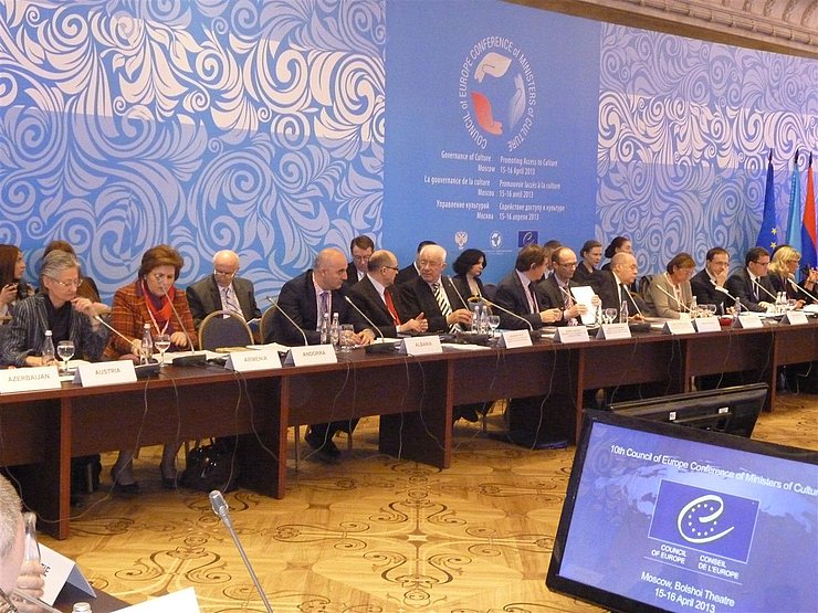 Kongresspräsident van Staa am Präsidium der Kulturministerkonferenz in Moskau