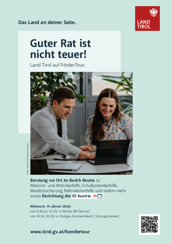© Land Tirol Plakat FörderTour Bezirk Reutte