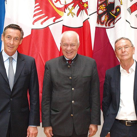 v.l. LTP Dr. Thomas Widmann, LTP DDr. Herwig van Staa, LTP Bruno Dorigatti