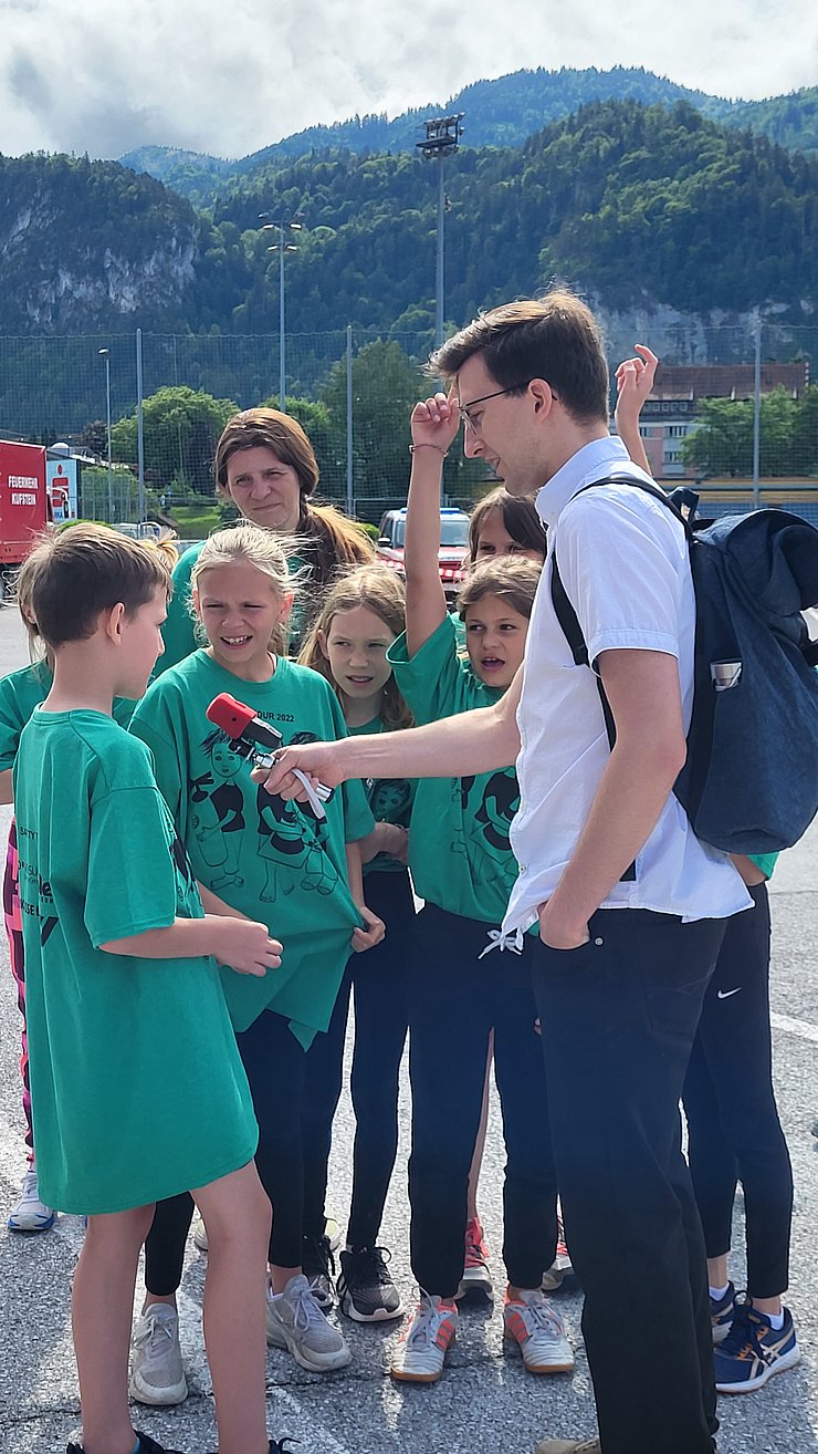 Klasse beim ORF-Interview