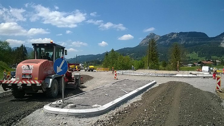 Einbau ungebundene Tragschichten