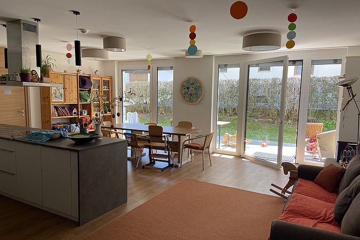 Landeskinderheim Axamx - Mutter-Kind-Wohngemeinschaft Mama Mia - Wohnküche, Gemeinschaftsraum