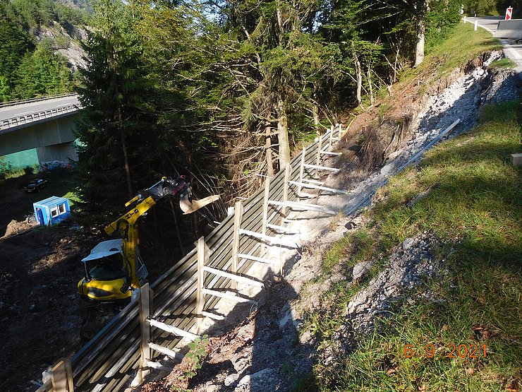 Einrichten Ankerwand