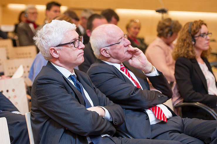 v.l. OLAF-Präsident Giovanni Kessler und LTP Herwig van Staa