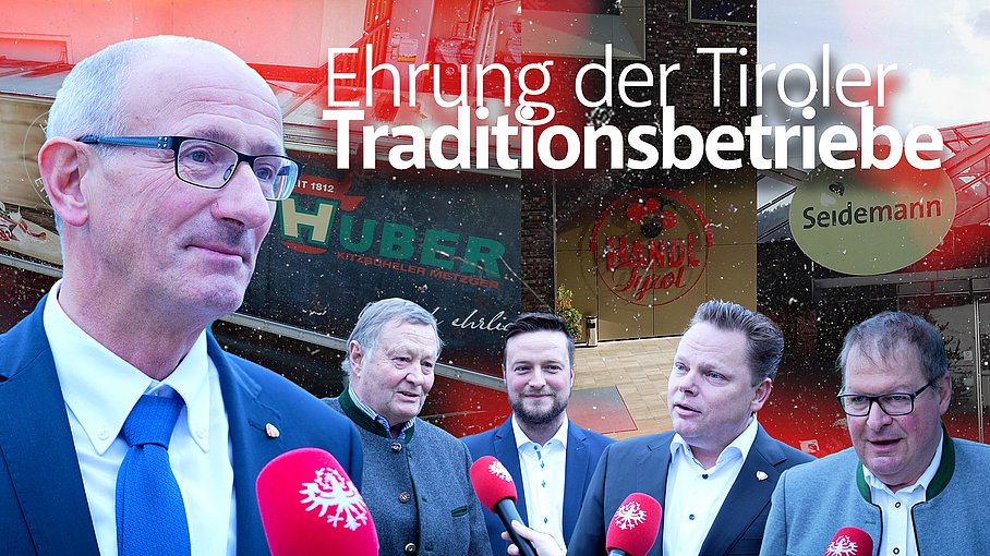 © Land Tirol/Christanell Ehrung der Tiroler Traditionsbetriebe