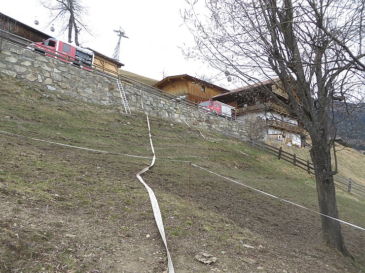 Löschwasserleitung zu einem entlegenen Bauernhof