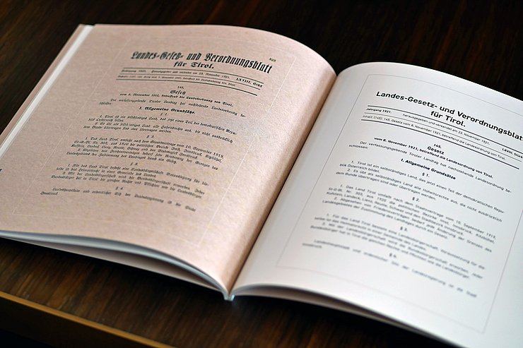 © Landtagsdirektion Tirol/Oswald Abdruck des Originaltextes