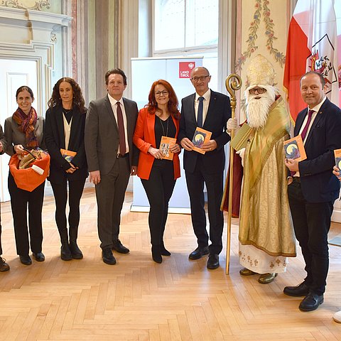 Gruppenfoto Nikolausbesuch im Landhaus