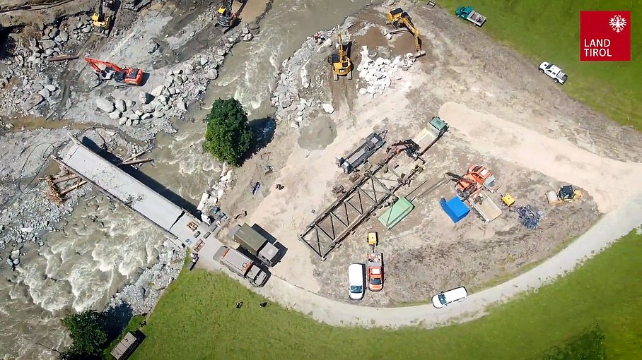 © Land Tirol / Skamen Hilfsbrücke Kelchsau