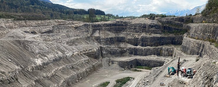 © Mag. Manfred Ladstätter Gesteinsabbau Steinbruch Eiberg