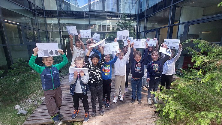 Besuch der Volksschule Grän