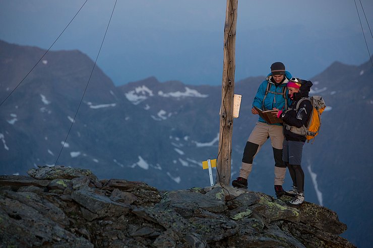 Wandern in Tiroler Bergen 