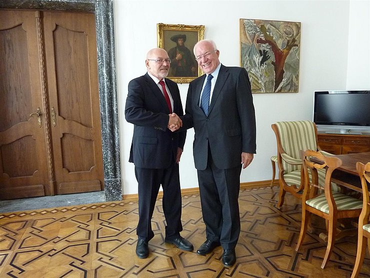 Bundesratspräsident Reinhard Todt und LTP Herwig van Staa