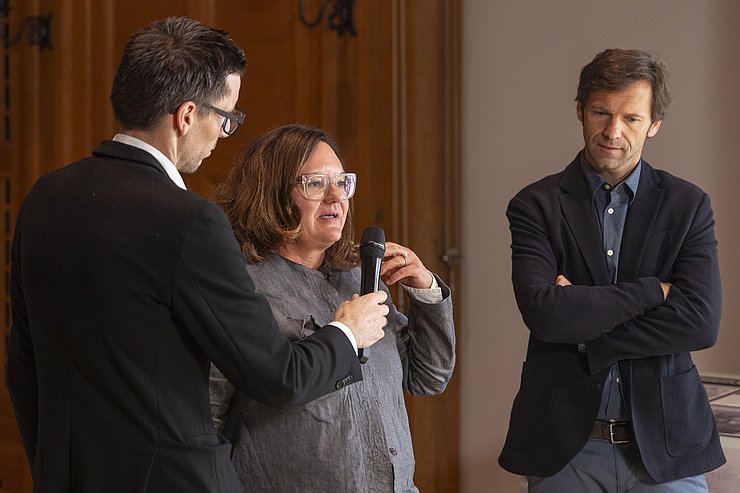 © Land Tirol/Die Fotografen "Die Ausstellung thematisiert in drei ehemaligen Räumen der Gauleitung die NS-Vergangenheit des Landhausareals. Sie schildert den Bau des Gebäudes und den Alltag im regionalen NS-Machtzentrum", erklärte die Kuratorin Hilde Strobl.