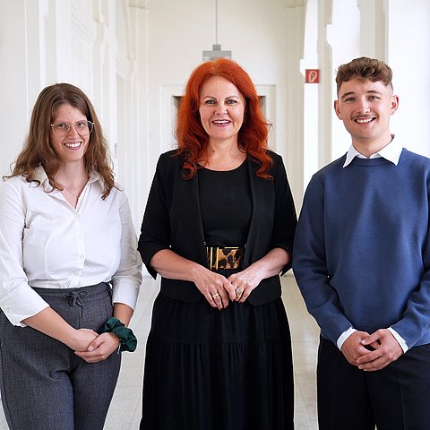 Vor Kurzem traf sich Bildungslandesrätin Cornelia Hagele mit dem neuen ÖH-Vorsitzenden Julian Herb und seiner ersten Stellvertreterin Anna Schramm.