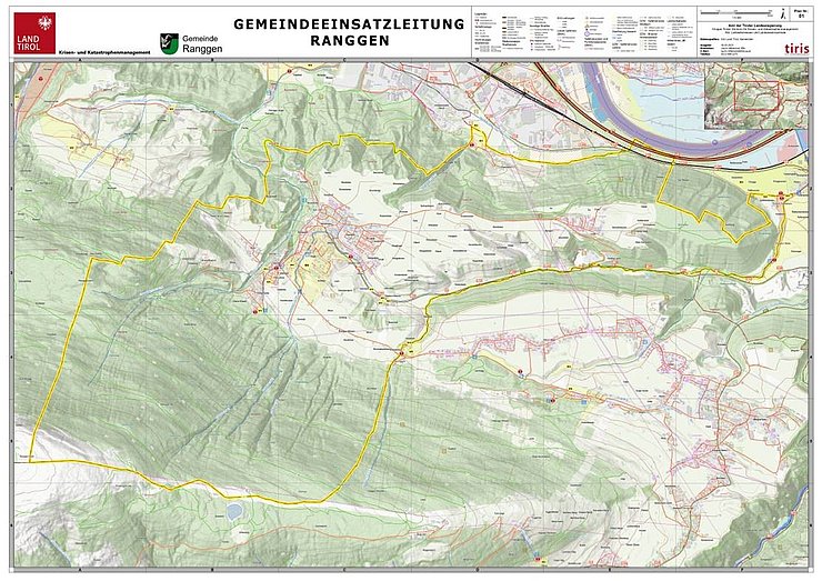 Übersichtskarte einer Gemeinde