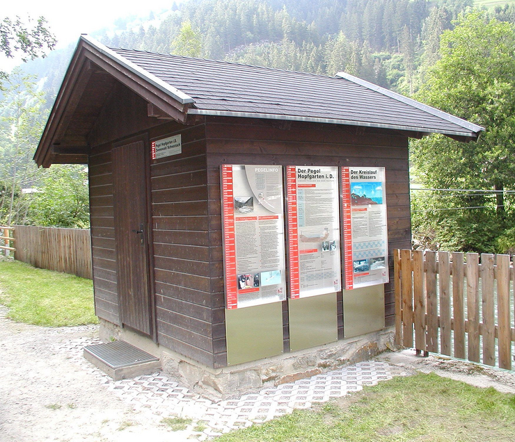 © Land Tirol/SG Hydrographie und Hydrologie Pegel Hopfgarten in Defereggen-Zwenewald Schwarzach