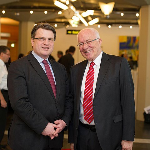 v.l. Justizminister von Bayern Winfried Bausback und LTP Herwig van Staa