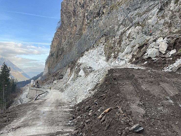 © Land Tirol Straße im Bau