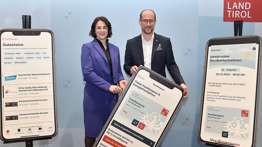 Neu in Tirol: der digitale Tiroler Familienpass.