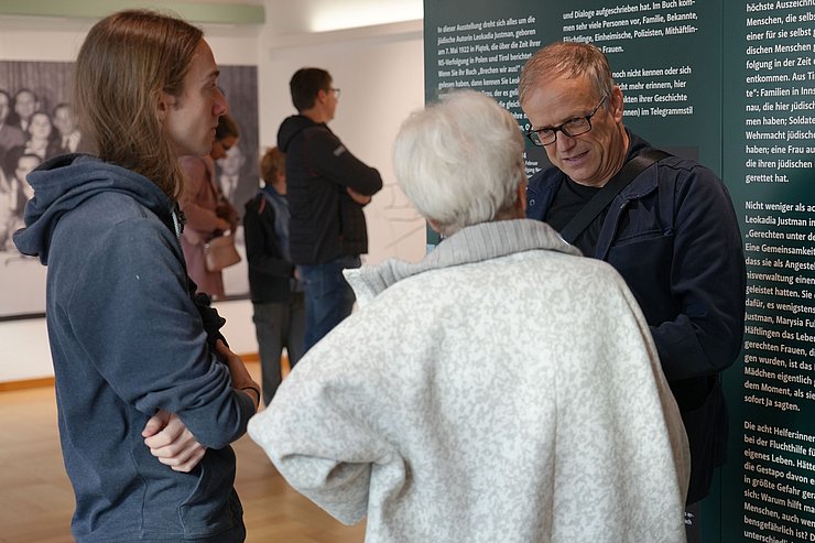 Beliebte Ausstellung im Landhaus: Das Schicksal der Jüdin Leokadia Justmann bewegt viele BesucherInnen.