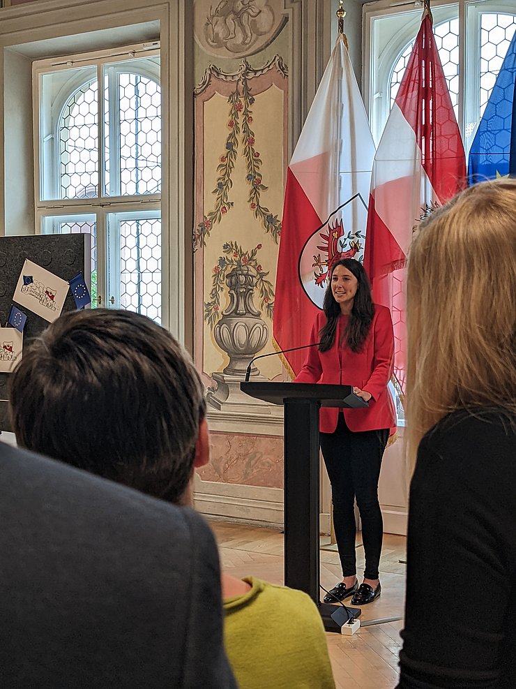 Landtagsvizepräsidentin Sophia Kircher unterstrich, dass die BürgerInnenbeteiligung an Reformprozessen wie der EU-Zukunftskonferenz unabdingbar ist.