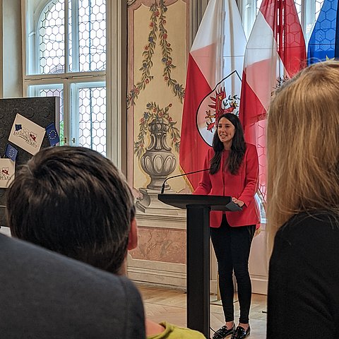 Landtagsvizepräsidentin Sophia Kircher unterstrich, dass die BürgerInnenbeteiligung an Reformprozessen wie der EU-Zukunftskonferenz unabdingbar ist.