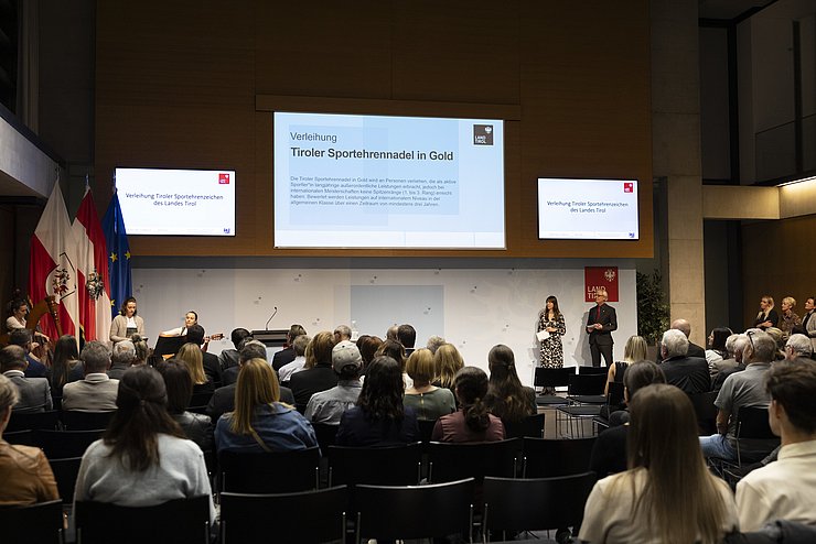 Impressionen Festakt Verleihung Tiroler Sportehrenzeichen 03. November 2025