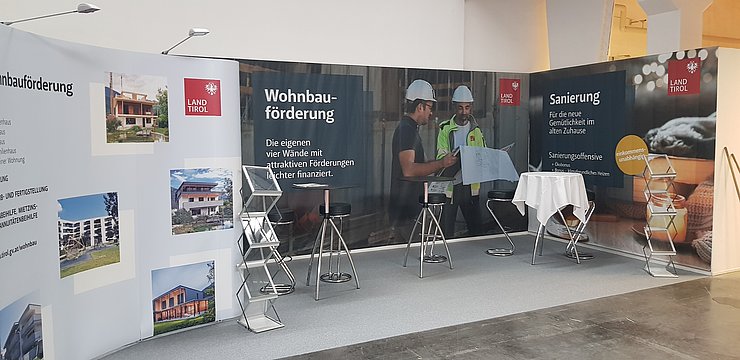 Bild vom Informationsstand des Landes auf der Messe