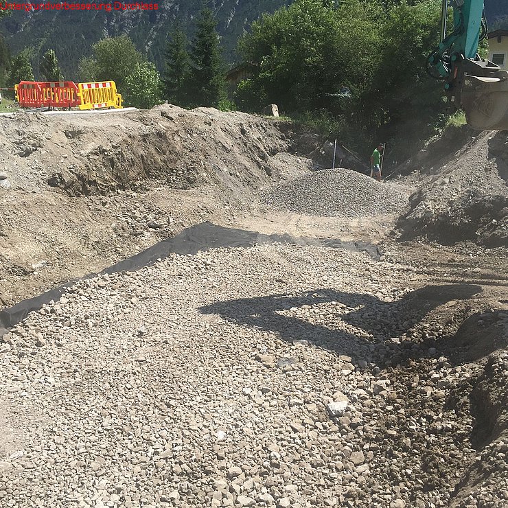 © Land Tirol/Schindl Untergrundverbesserung Durchlass