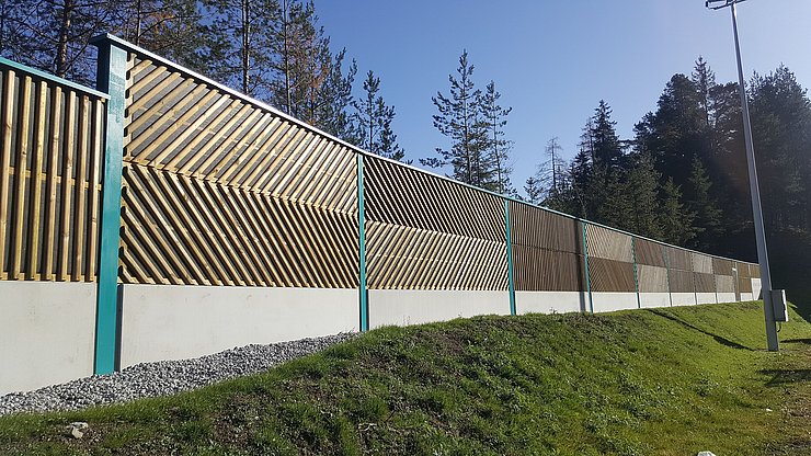 © Land Tirol/Hanny Fertige Lärmschutzwand