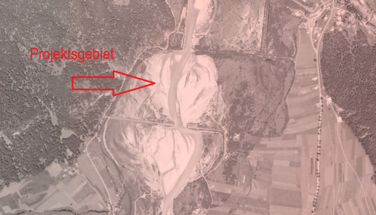 Luftbild aus dem Jahr 1952