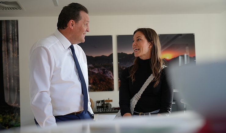 LR Rene Zumtobel stand seinen BesucherInnen gerne Rede und Antwort.