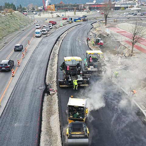 Aufnahme Arbeiten am Bypass