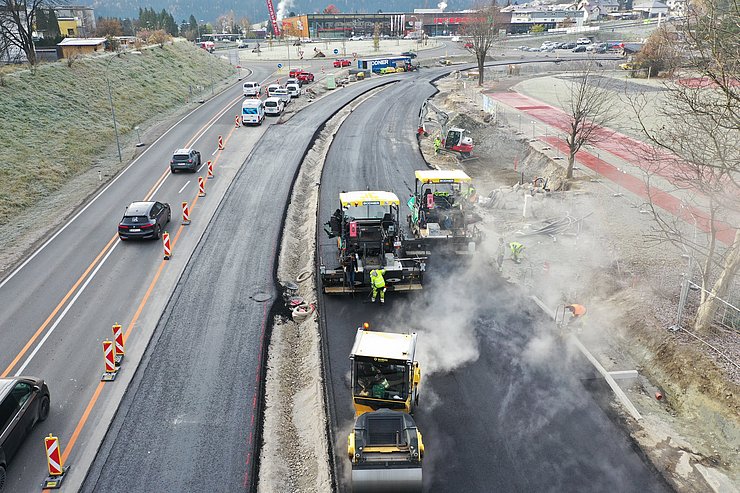 Aufnahme Arbeiten am Bypass