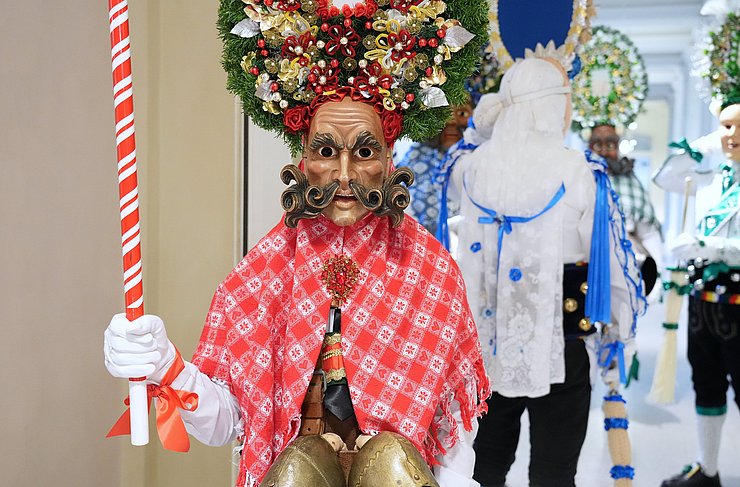 Einer der Figuren der Wenner Fasnacht.