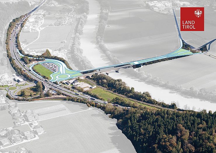 © Land Tirol/EQ-Vis OG Visualisierung der neuen Anschlussstelle