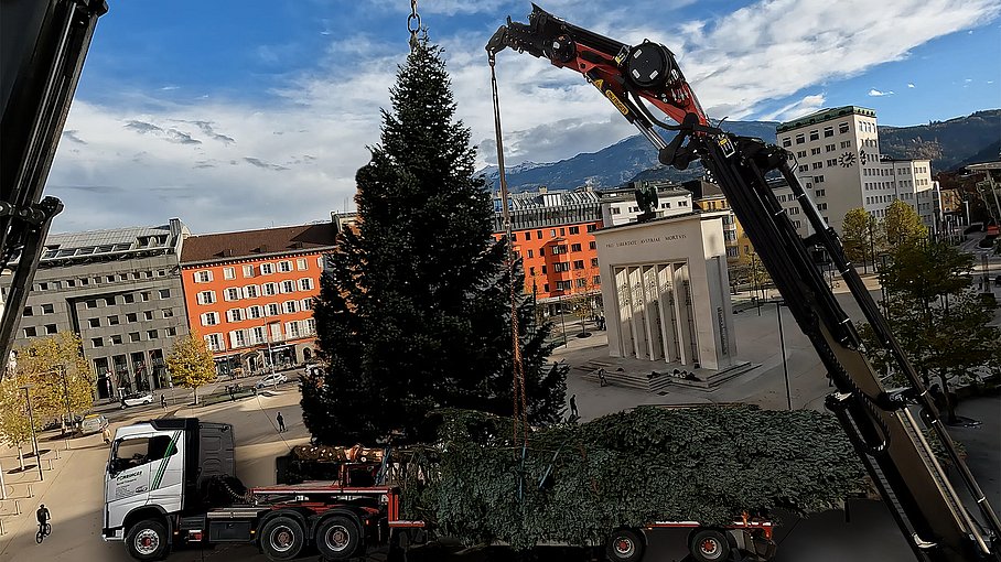 © Land Tirol / Christanell Christbaum für den Landhausplatz