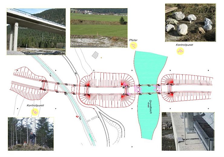 © Land Tirol/Abt. Geoinformation Übersicht zu den Kontrollmessungen (Mess- und Kontrollpunkte)