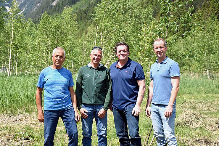 © Land Tirol/Hörmann Gruppenfoto von vier Männern