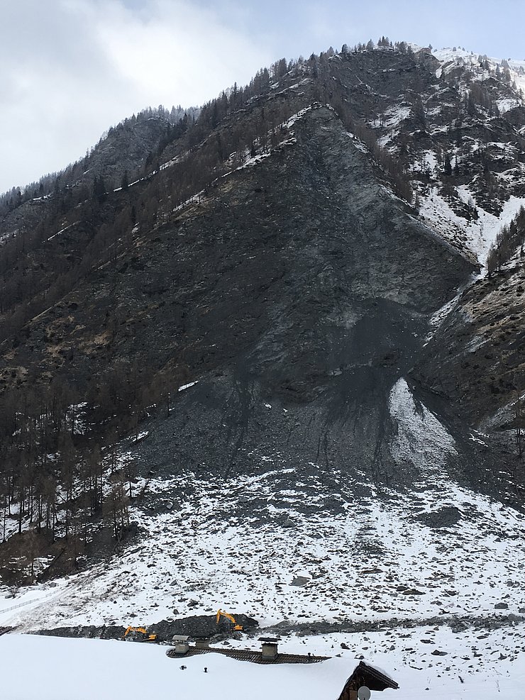 © Land Tirol/Fb. Landesgeologie Felssturz Tummeler Wand 2018, Gemeinde Vals