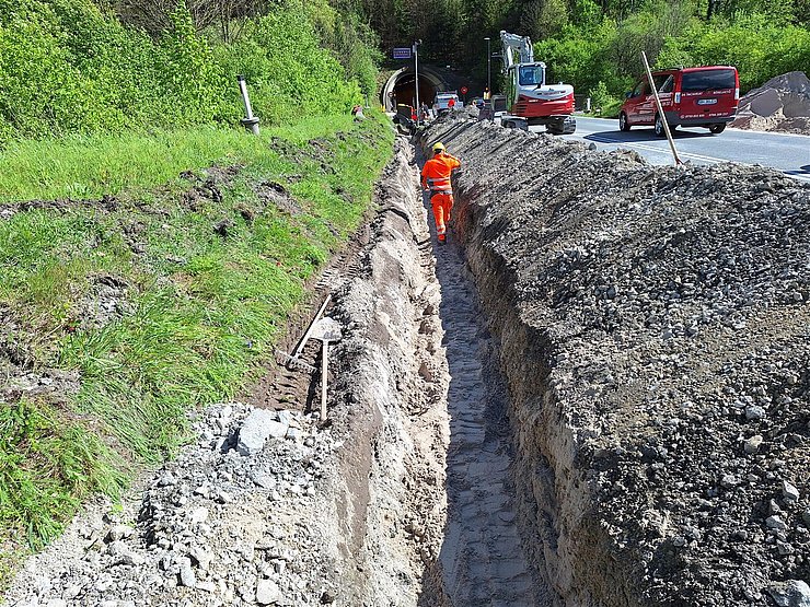 © Land Tirol Tunnel vor Baustelle