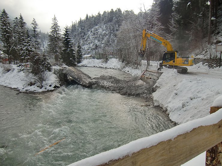 Abtrag alte Brücke