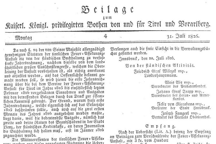 Die Anfänge des Versicherungswesens