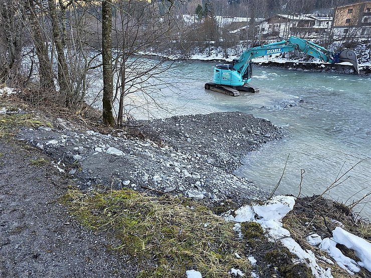© Landt Tirol/Reiter Herstellung einer Kurzbuhne