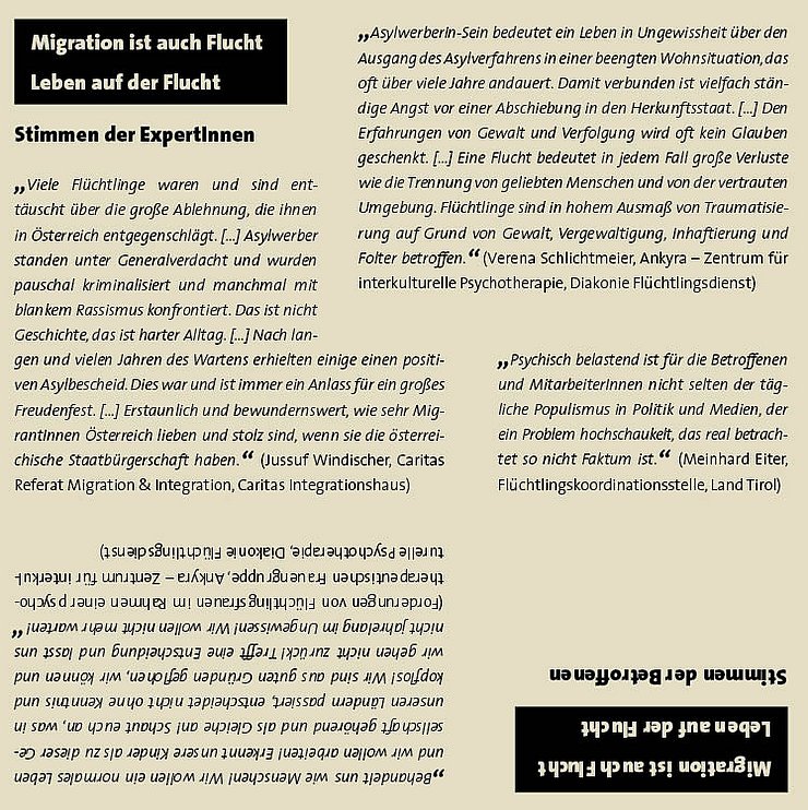 Tafeln zur Ausstellung