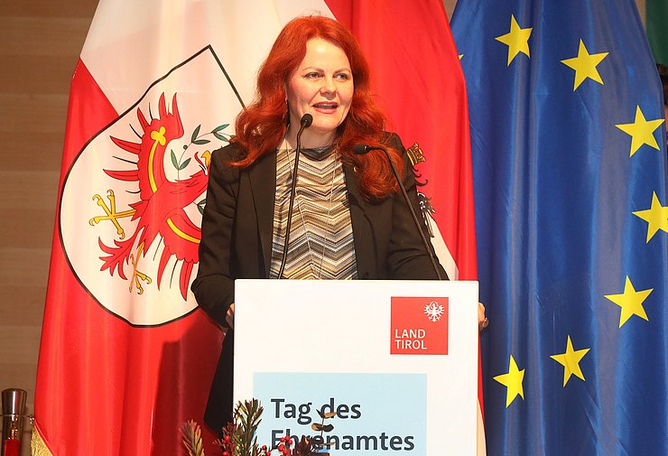 Landesrätin Cornelia Hagele bei ihrer Festrede.